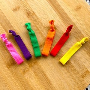 6 Colorful Hair ties